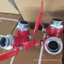 2 1/2" F swivel NST x (2) 11/2" M NST WYE ball valves